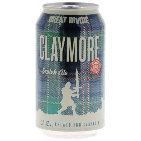 GREAT DIVIDE CLAYMORE SCOTCH ALE 35.5CL CAN