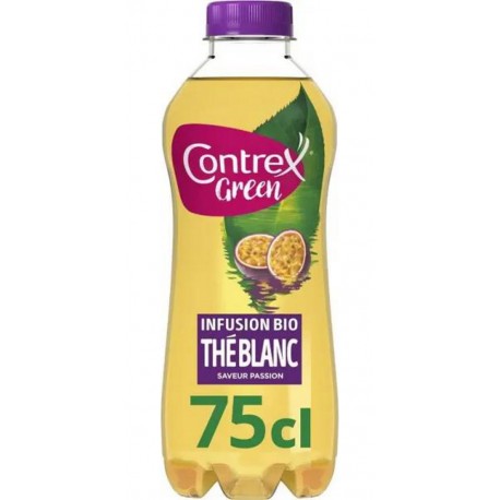 Contrex Green bio eau aromatisée Thé blanc 75cl (lot de 6)