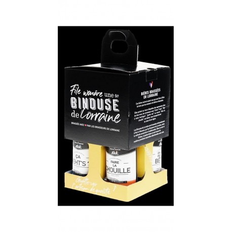La Binouse Pack 3 bières + 1 verre 5.8% 3 x 33 cl  5.8%vol.