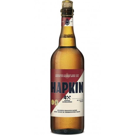 Hapkin Bière blonde 4 hopped houblonnée 8.5% 75 cl 8.5%vol.