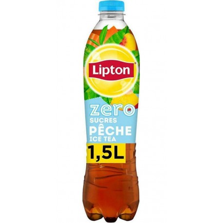 Lipton Ice tea saveur pêche sans sucres 1,5 L