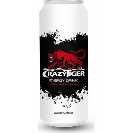 Crazy Tiger Boisson gazeuse énergisante 50 cl