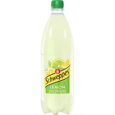 Schweppes Boissons aux fruits gazeuses Lemon 1L