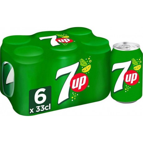 7 Up Boisson gazeuse au citron & citron vert 6 x 33 cl