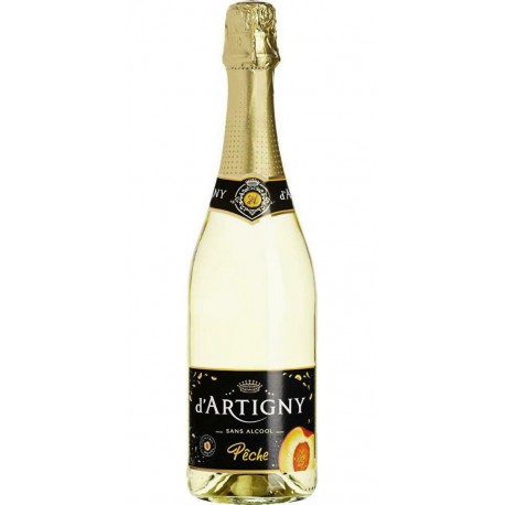 D'Artigny Pétillant pêche sans alcool 0.01% 75 cl 0.01%vol.