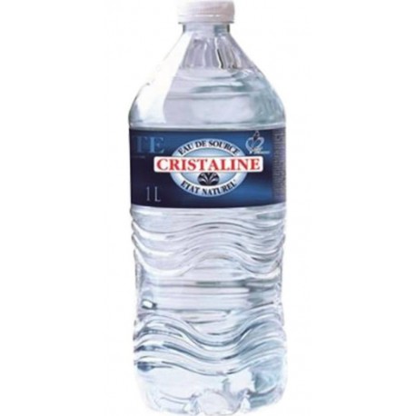 Cristaline Eau de source naturelle 1L (lot de 4 packs de 6 soit 24 bouteilles)