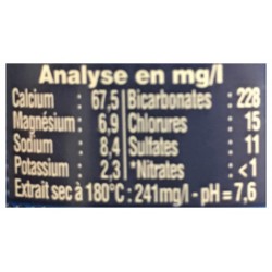 Cristaline Eau de source naturelle 1L (lot de 4 packs de 6 soit 24 bouteilles)
