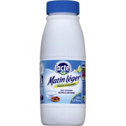 Lait Lactel Matin Léger demi-écrémé 50cl (pack de 6)