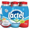Lait Lactel Vitamine D entier 1L (pack de 6)