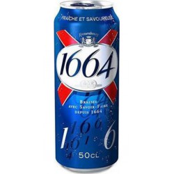 Kronenbourg 1664 Bière blonde 5.5% 33cl (pack de 6)