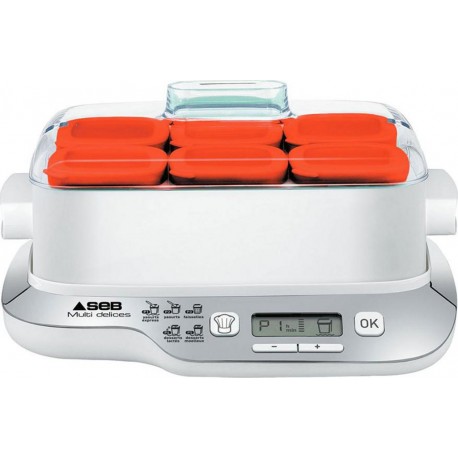 SEB Yaourtière Multi Delices Express Compact 6 Pots YG660100 (YG6571FR)