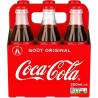 Coca-Cola Soda à base de cola goût ORIGINAL 25cl (pack de 6)