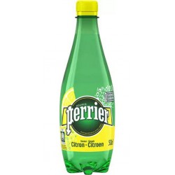 Perrier Eau minérale gazeuse saveur Citron 50cl (pack de 6)