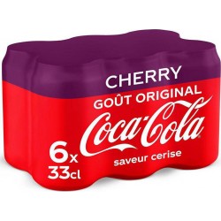 Coca-Cola Cherry Cerise 33cl (pack de 6)