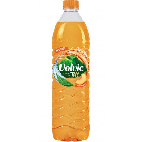 Volvic Touche de Thé Pêche 1,5L (lot de 12)