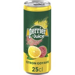 Eau gazeuse Perrier & Juice Citron Goyave 25cl (pack de 4)