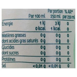 La Salvetat Gazeuse Citron Vert 1,25L (pack de 6)