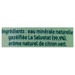 La Salvetat Gazeuse Citron Vert 1,25L (pack de 6)