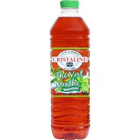 Cristaline Thé Vert Menthe 1,5L (lot de 12)