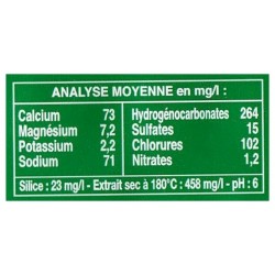 Cristaline Gazéifiée 1,5L (lot de 12 bouteilles)