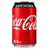 Coca-Cola Soda à base de cola sans sucres 33cl (pack de 6)