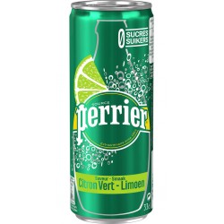 Perrier Eau minérale gazeuse saveur Citron Vert 33 cl (pack de 6)