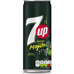 7 Up Boisson gazeuse saveur Mojito 33cl (pack de 6)