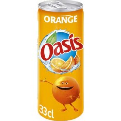 Oasis Boisson à l'eau de source orange 33cl (pack de 6)