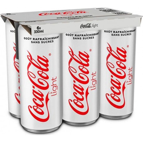 Coca-Cola Soda à base de cola light taste  33cl (pack de 6)