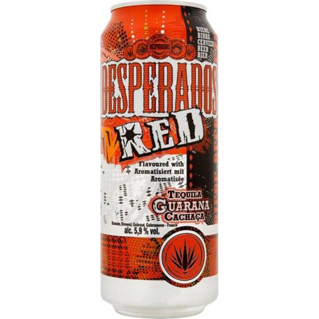 DESPERADOS Red Tequila Guarana Cachaça 50cl (lot de 48 canettes)