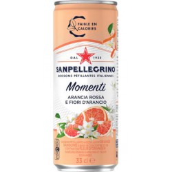 SAN PELLEGRINO MOMENTI Orange Sanguine Fleur d'Oranger 33cl (pack de 6)
