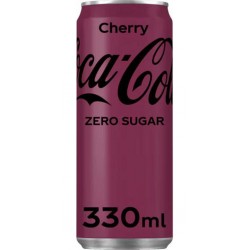 Coca-Cola Cherry Cerise Zero 33cl x6 (lot de 4 packs de 6 soit 24 canettes)