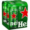 Heineken Bière blonde 50cl 5%vol. (pack de 4)