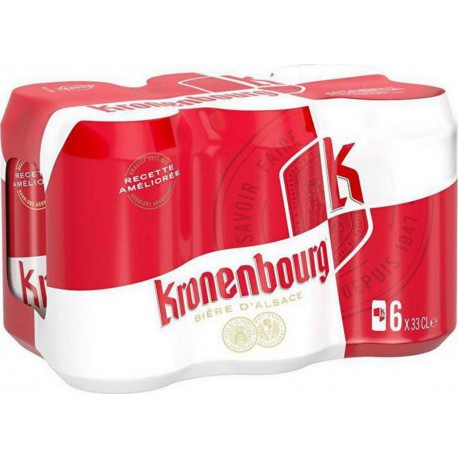 Kronenbourg Bière blonde 4.2% 33cl (pack de 6)