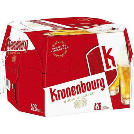 Kronenbourg Bière blonde 4.2% 25cl (pack de 26)