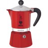 Bialetti Cafetière italienne Rainbow 6 tasses red