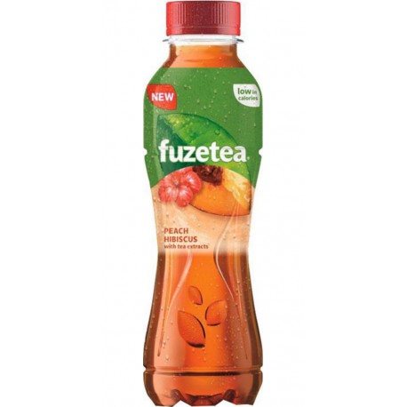 FUZE TEA Evasion Thé Pêche Hibiscus 40cl (lot de 4 packs de 6 soit 24 bouteilles)