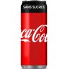 Coca-Cola SANS SUCRE x20 33cl (pack de 18+2 soit 20 canettes)