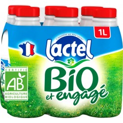 LACTEL Lait entier bio UHT...