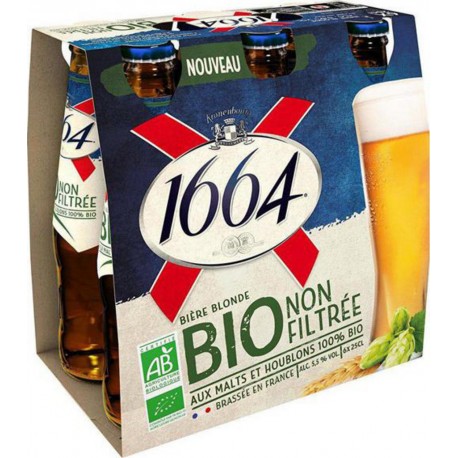 Kronenbourg 1664 Bière de spécialité 5.5% 6 x 25 cl 5.5%vol.