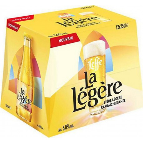 Leffe Bière Blonde 5% 12 x 25 cl 5%vol. (pack de 12)
