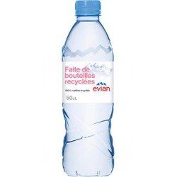 EVIAN Eau minérale naturelle 50cl (pack de 6)
