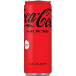 COCA-COLA ZERO SUGAR sans sucre 6x33cl (pack de 6)