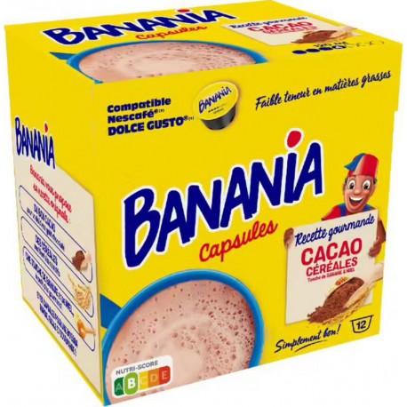Banania Capsules compatibles Nescafe® Dolce Gusto® x12 capsules