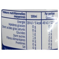 Contrex Eau De Fruits Framboise & Menthe 1L (pack de 6)