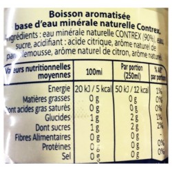 Contrex Eau De Fruits Citron & Pamplemousse 1L (pack de 6)