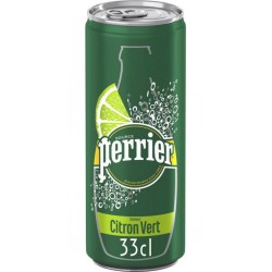 Eau gazeuse Perrier Citron vert 6x33cl