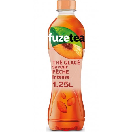 Fuze Tea Pêche Intense 1,25L (lot de 6 bouteilles)