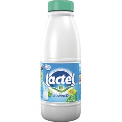 Lait Lactel Vitamine D écrémé 1L (lot de 12)