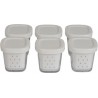 SEB Pot 6 Pots Blanc Yaourtière Multi Délices